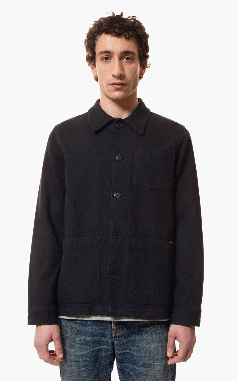 Nudie Jeans Barney Worker Jacket Schwarz