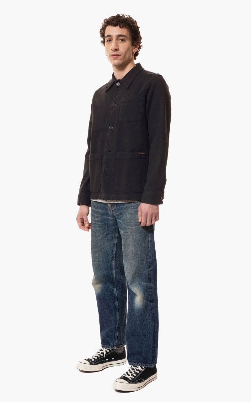 Nudie Jeans Barney Worker Jacket Black