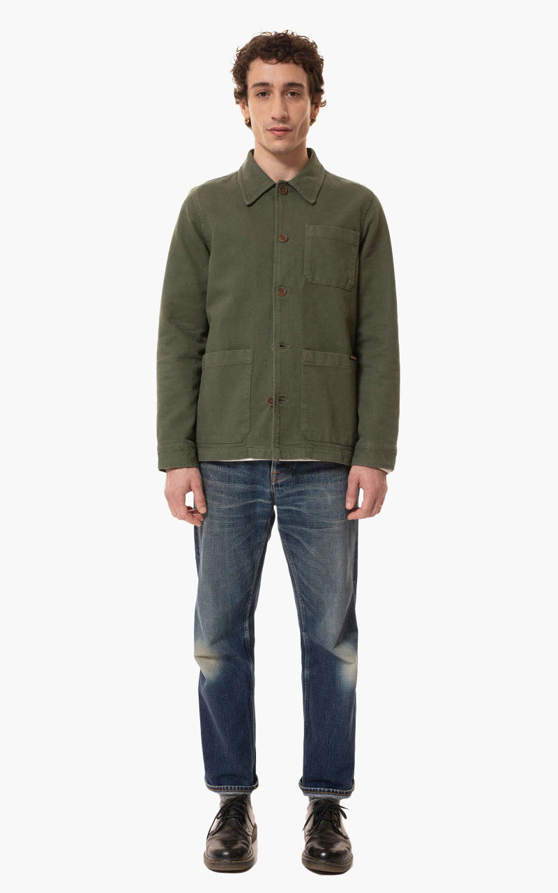 Nudie Jeans Barney Worker Jacket Oliv
