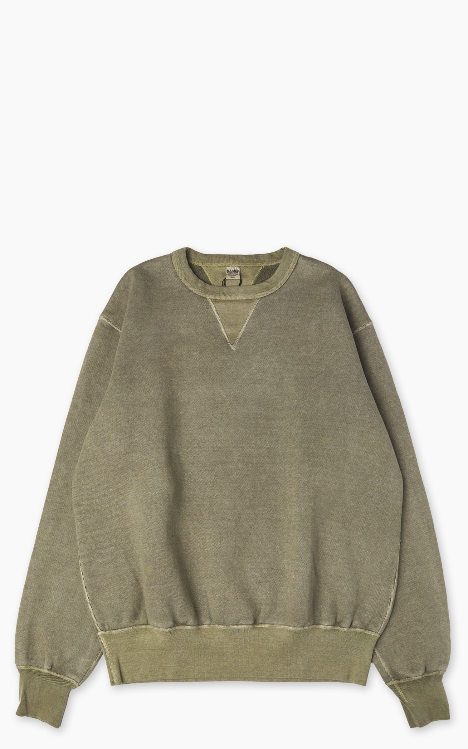 Barns Outfitters BR-3000PG COZUN Double V-Gusset Sweatshirt Khaki