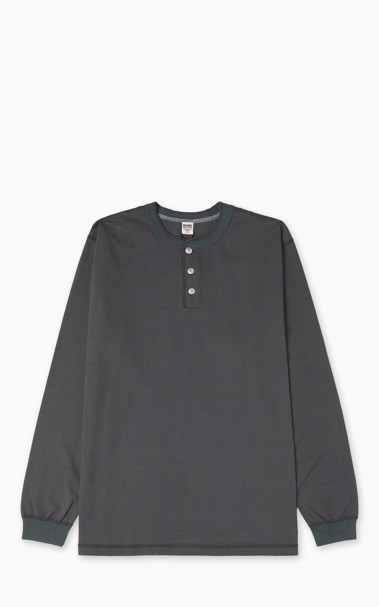 Barns Outfitters BR-3044BSP Cozun Longsleeve Henley Black