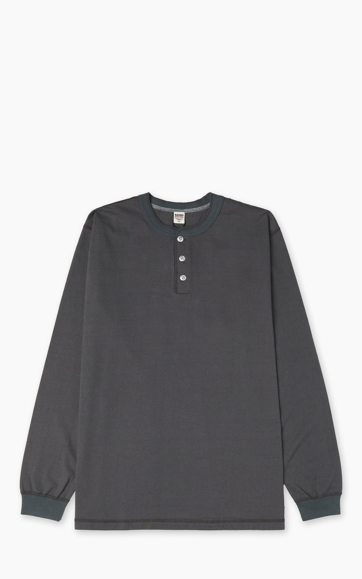 Barns Outfitters BR-3044BSP Cozun Longsleeve Henley Black