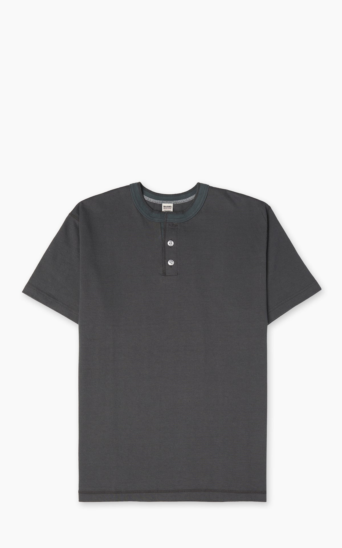Barns Outfitters BR-8146SP COZUN S/S Henley T-Shirt Black