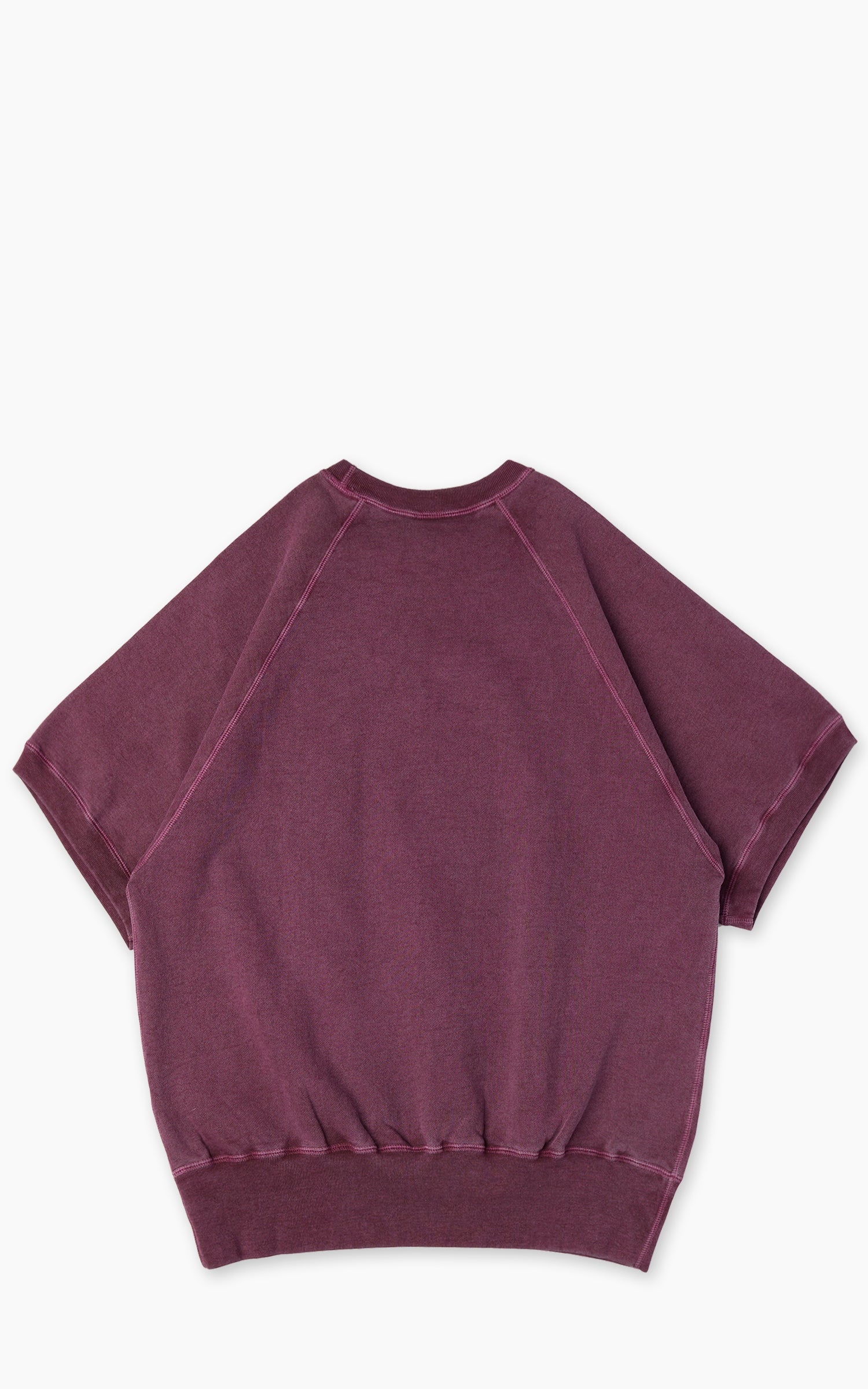 Barns Outfitters BR-26114 90's Short Sleeve Sweatshirt Faded Burgundy