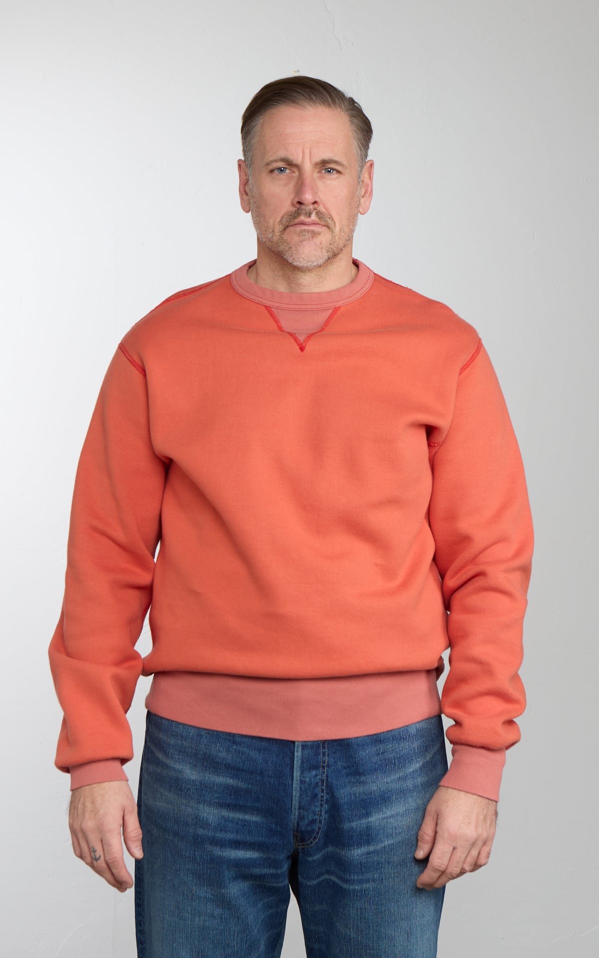 Barns Outfitters BR-3000 COZUN Double V-Gusset Sweatshirt Red