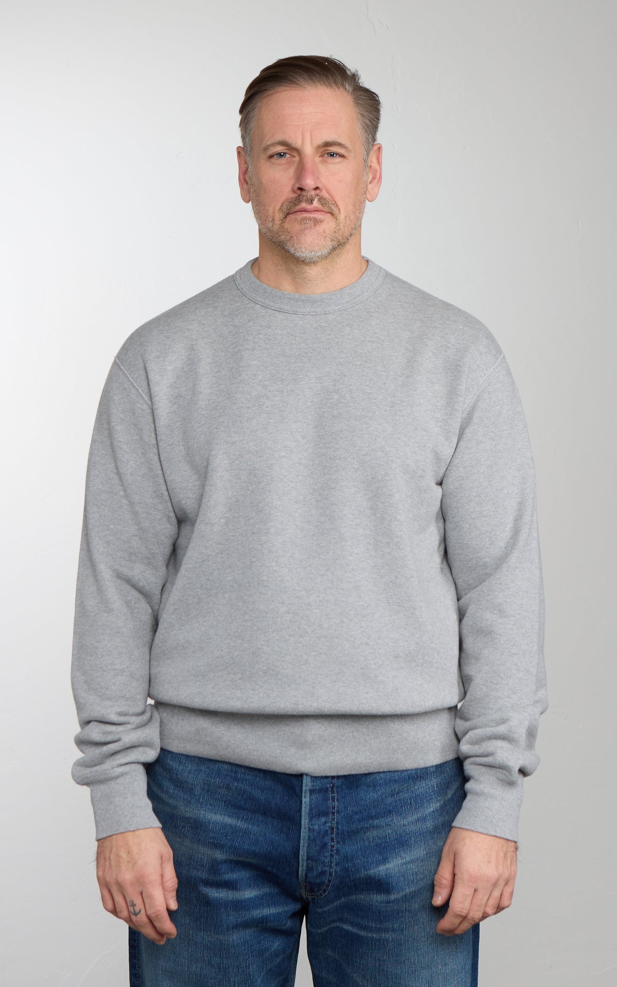 Barns Outfitters BR-3333 COZUN French Terry Crewneck Sweatshirt Grey
