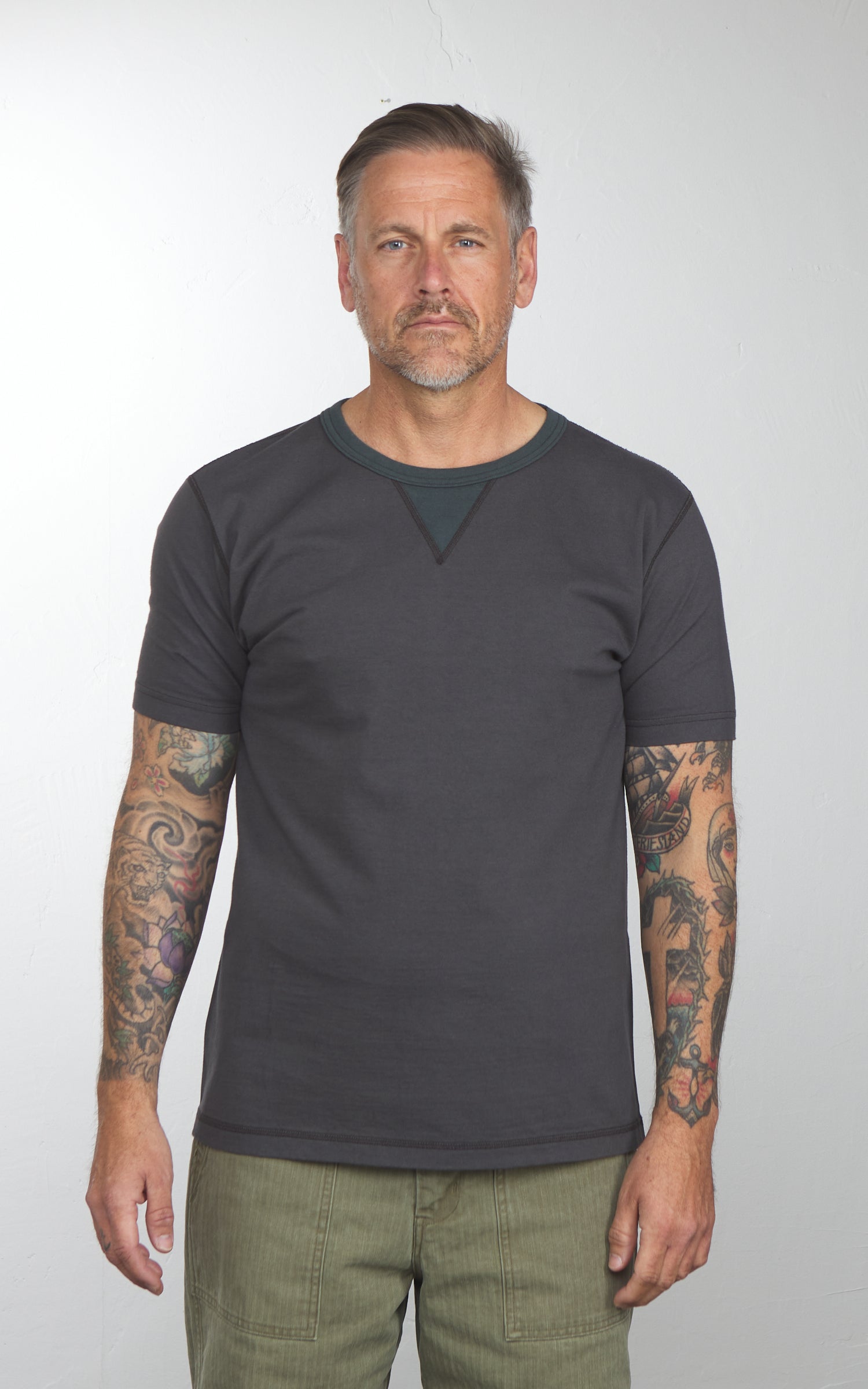 Barns Outfitters BR-8145 COZUN S/S Double V-Gusset T-Shirt Black