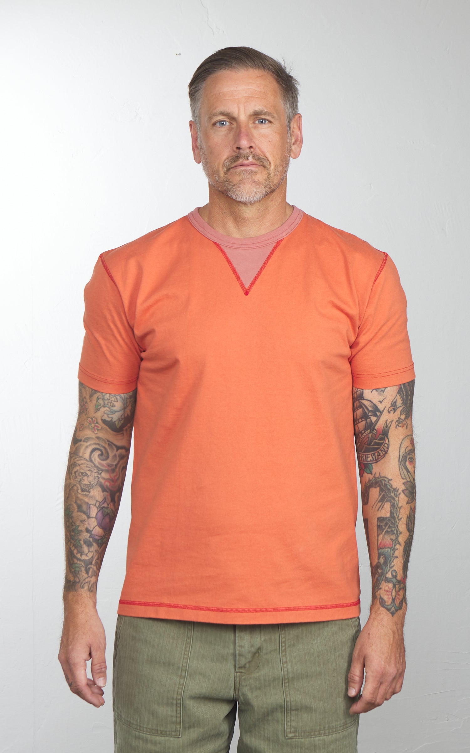 Barns Outfitters BR-8145 COZUN S/S Double V-Gusset T-Shirt Red