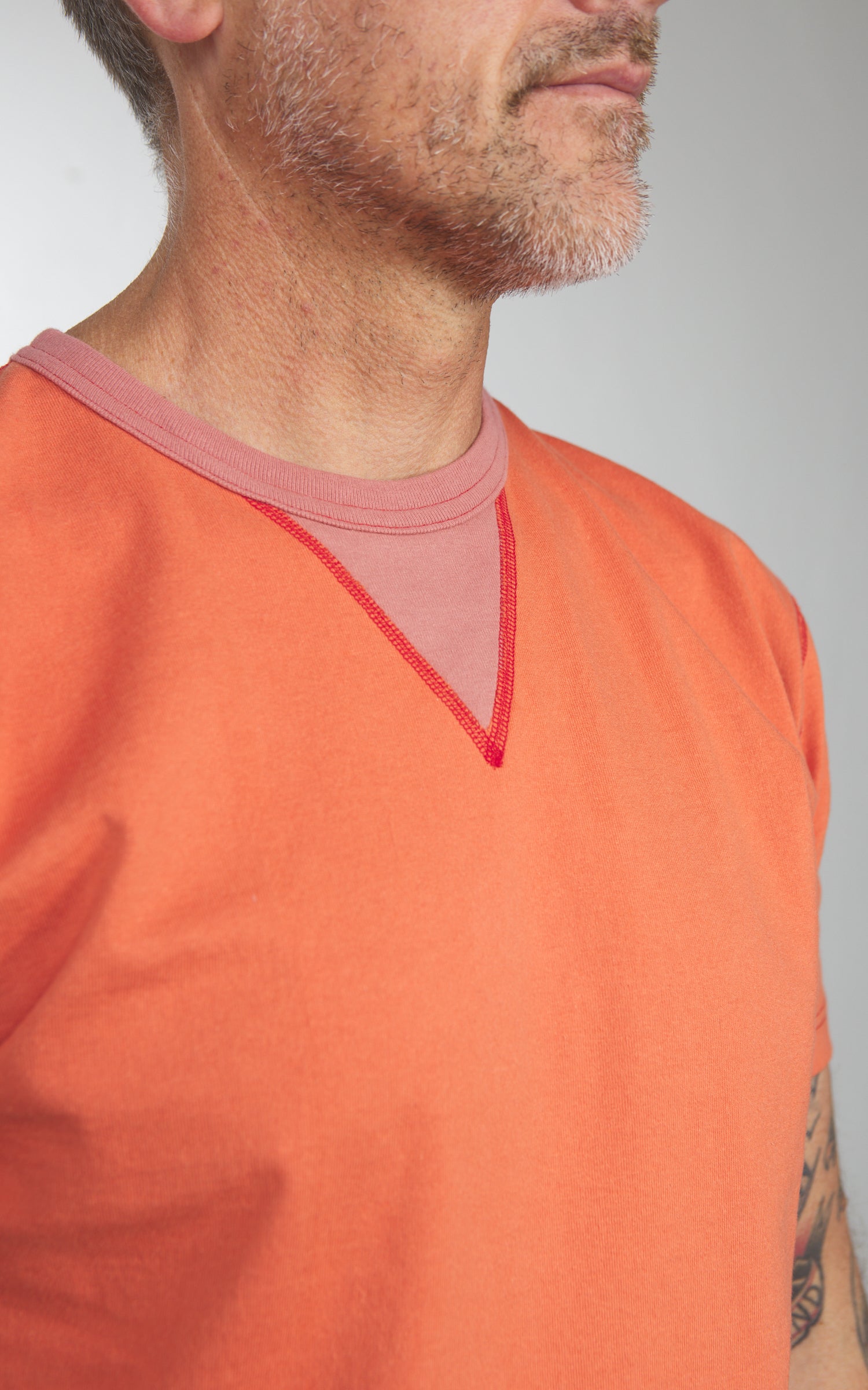 Barns Outfitters BR-8145 COZUN S/S Double V-Gusset T-Shirt Red