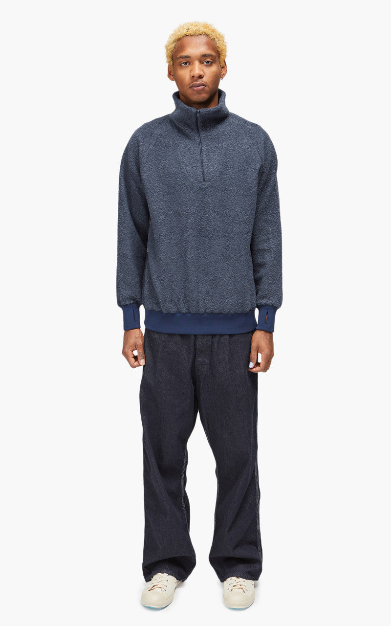 Beams Plus MIL Half Zip Fleece Navy