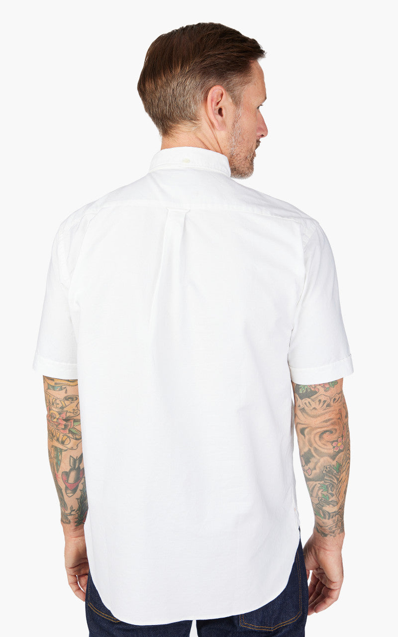 Beams Plus Oxford Pullover Button Down Shirt White