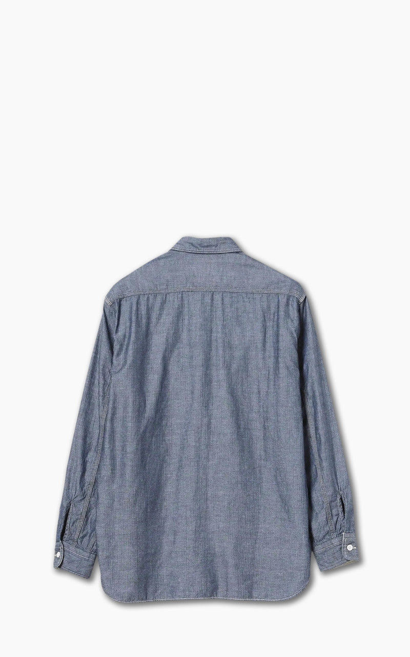 Beams Plus Work Shirt Indigo Herringbone