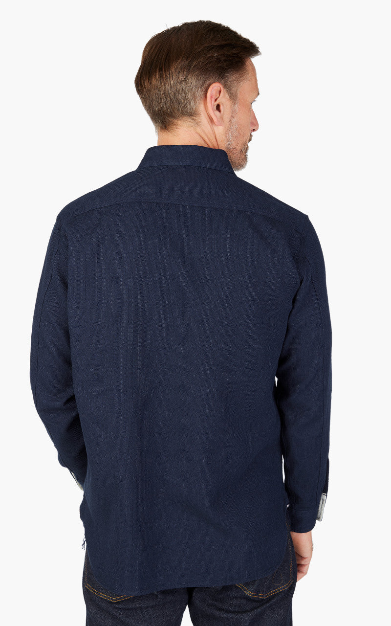 Beams Plus Work Shirt Indigo Dobby