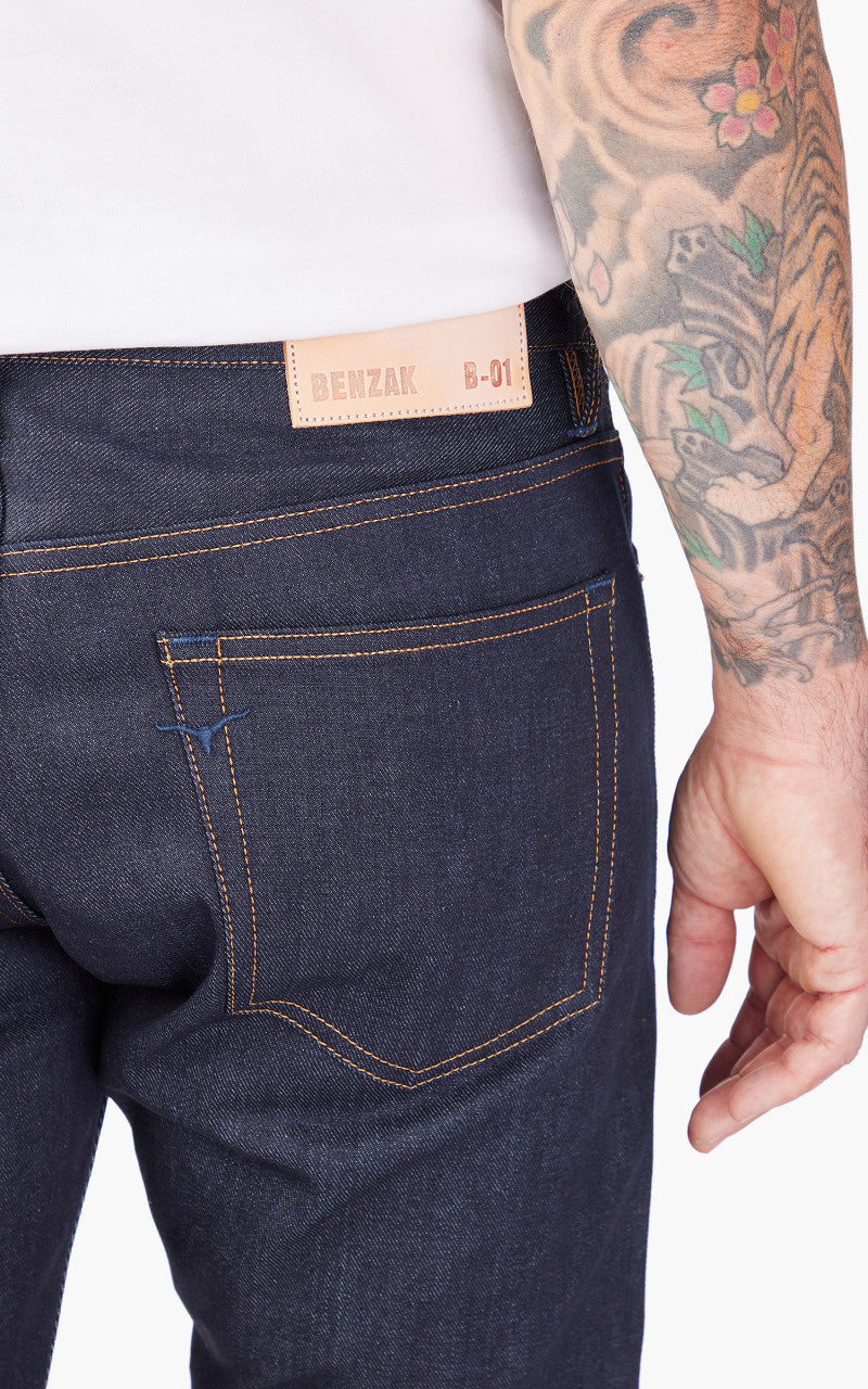 Benzak B-01 Slim Easy Fade LHT Selvedge Indigo 14oz
