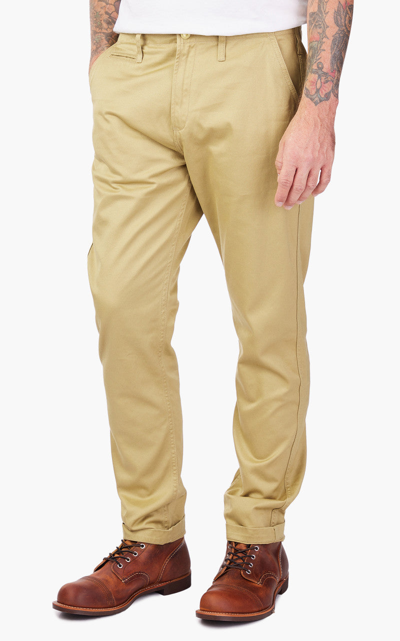Benzak BC-04 Relaxed Chino Sateen Twill Bronze Brown