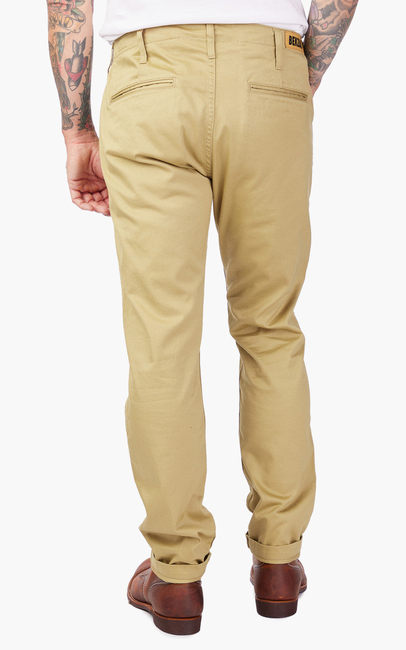 Benzak BC-04 Relaxed Chino Sateen Twill Bronze Brown