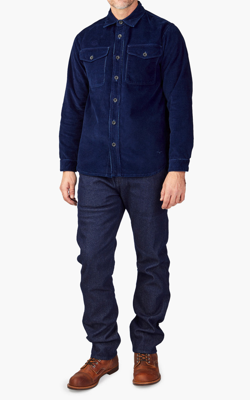 Benzak BWS-04 Scout Overshirt Indigo Corduroy 10oz