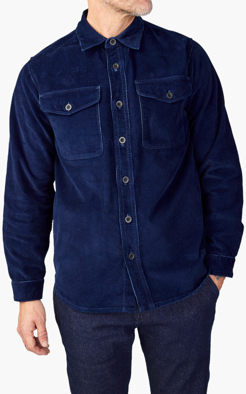 Benzak BWS-04 Scout Overshirt Indigo Corduroy 10oz