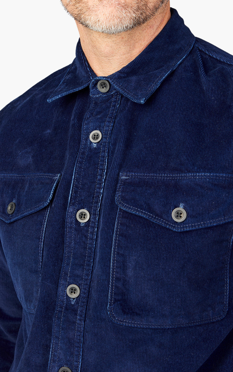 Benzak BWS-04 Scout Overshirt Indigo Corduroy 10oz