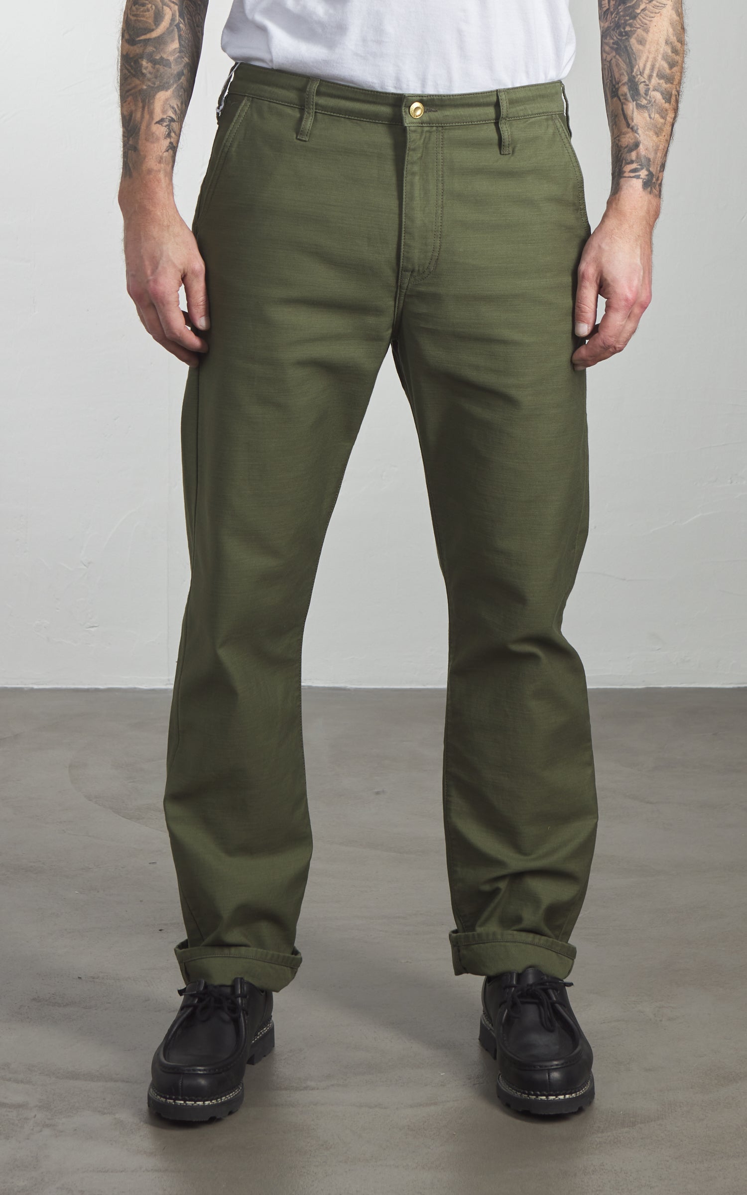 Benzak BC-03 Straight Chino Military Twill Olive Drab
