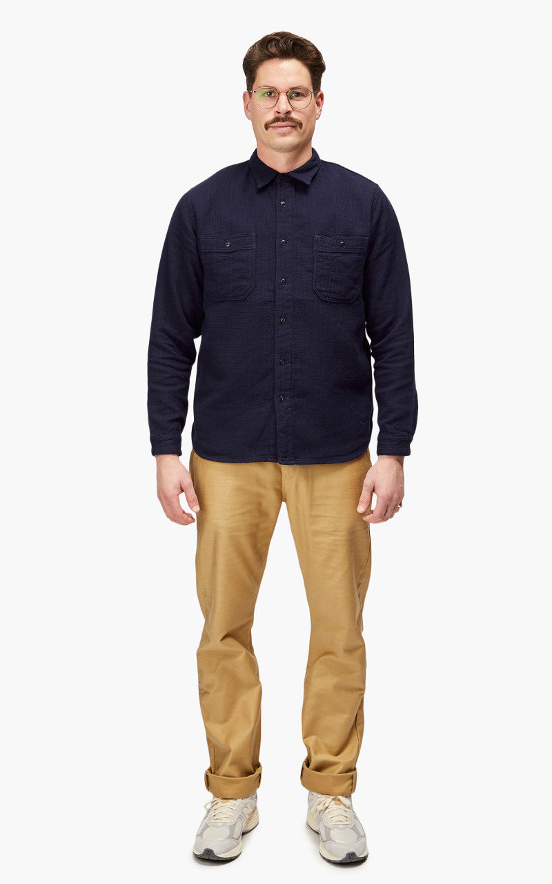 Benzak BWS-02 Utility Shirt Sashiko Double Gauze 8.5oz