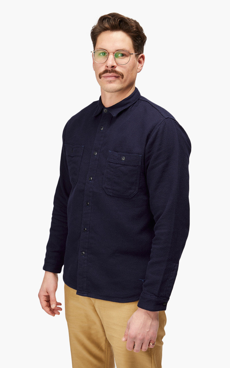 Benzak BWS-02 Utility Shirt Sashiko Double Gauze 8.5oz