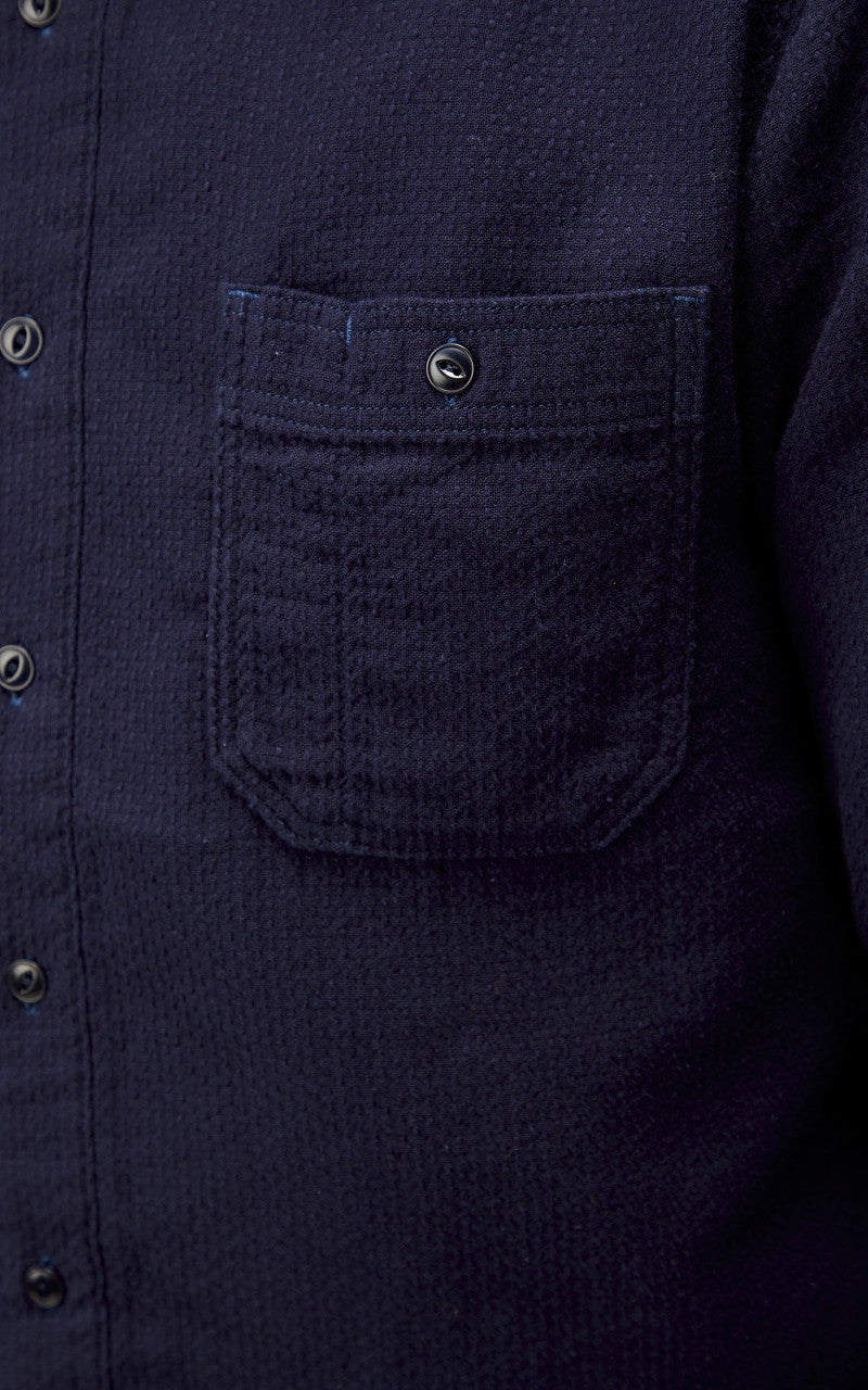 Benzak BWS-02 Utility Shirt Sashiko Double Gauze 8.5oz