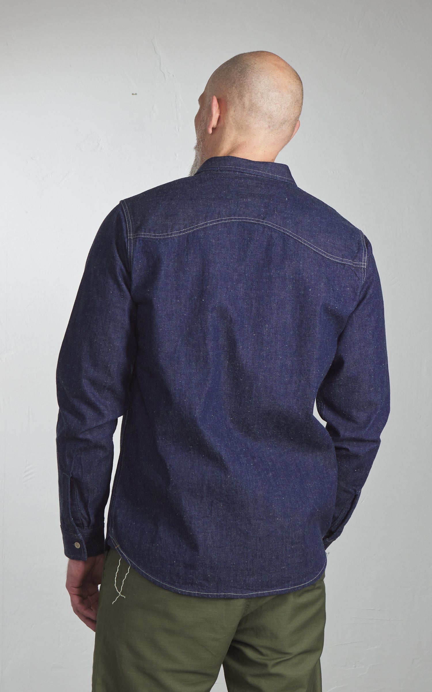 Benzak BWS-06 Worker Shirt Union Denim Indigo 9.5oz