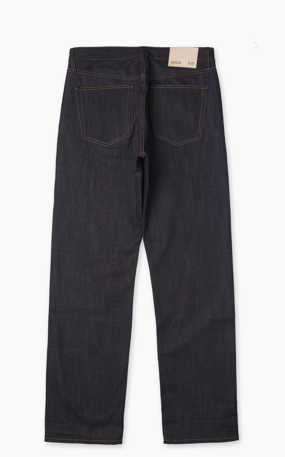 Benzak B-07 Relaxed Straight Brown Cotton Selvedge Indigo 13oz