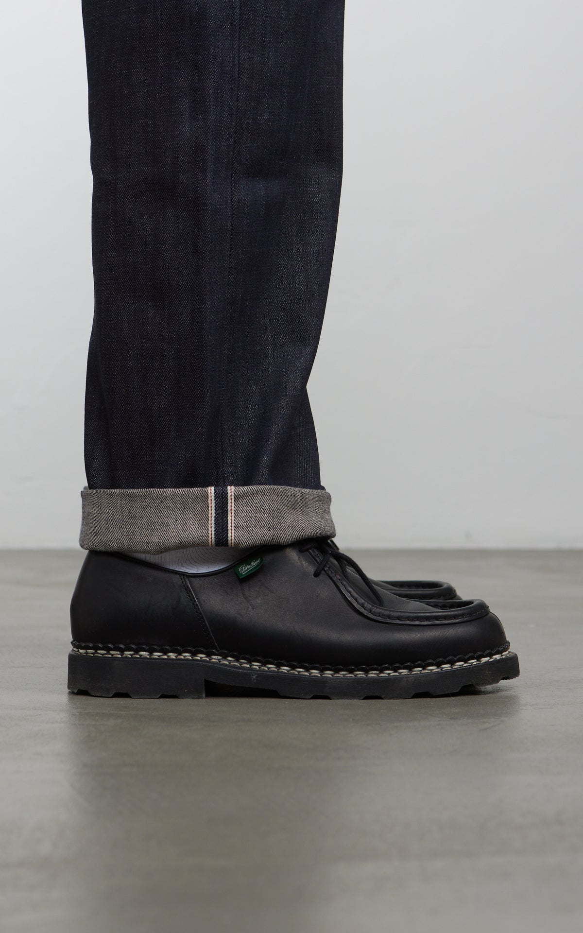 Benzak B-07 Relaxed Straight Brown Cotton Selvedge Indigo 13oz