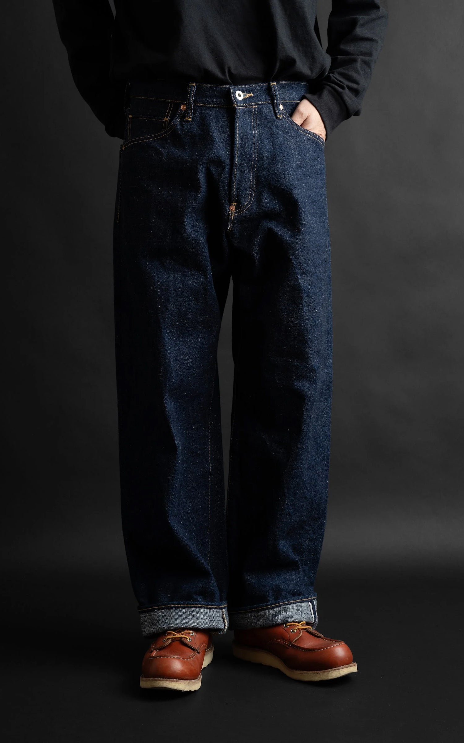 Big John M1012RC Green Label Wild Duck Jeans Indigo