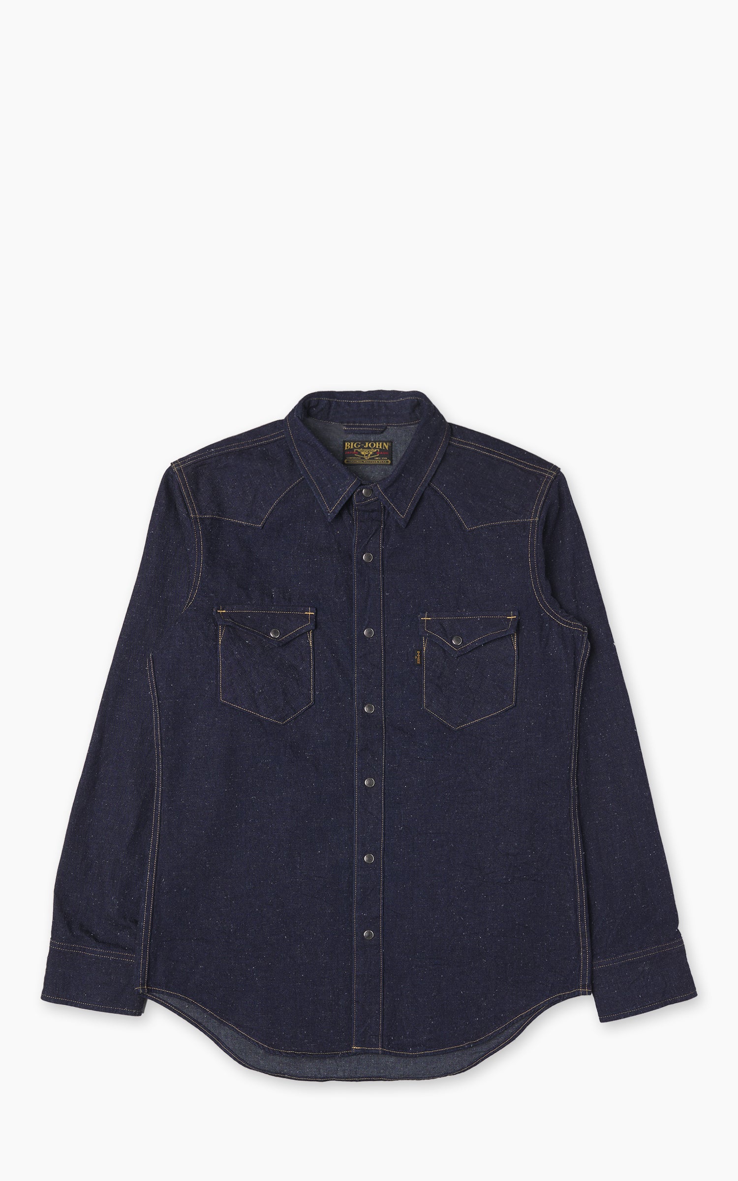 Big John Selvedge Denim Western Shirt Indigo