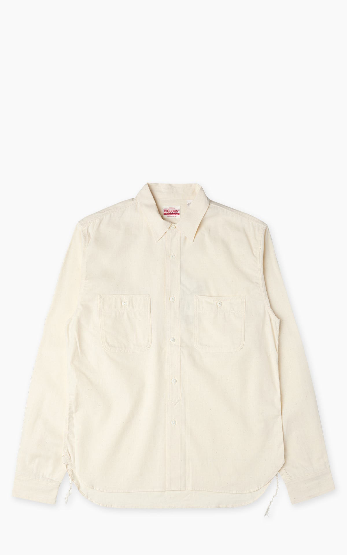 Big John Selvedge Chambray Work Shirt Natural 5oz