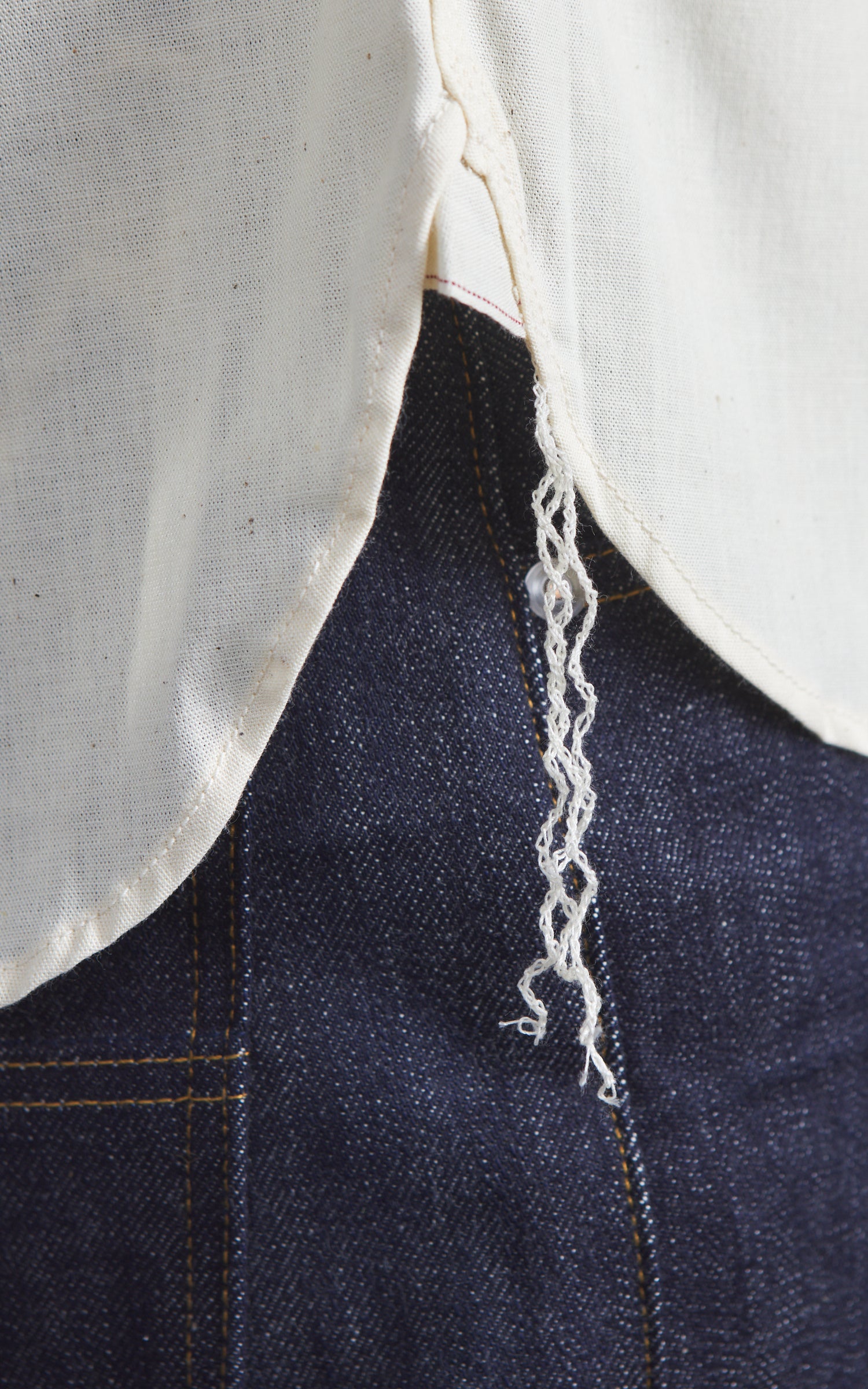 Big John Selvedge Chambray Work Shirt Natural 5oz