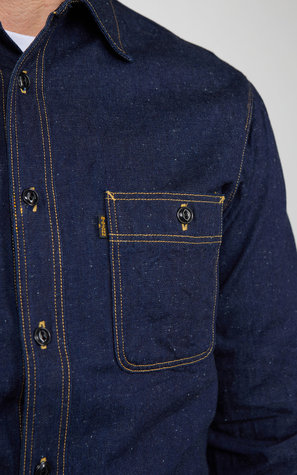 Big John MS005E Selvedge Denim Work Shirt Indigo 10oz