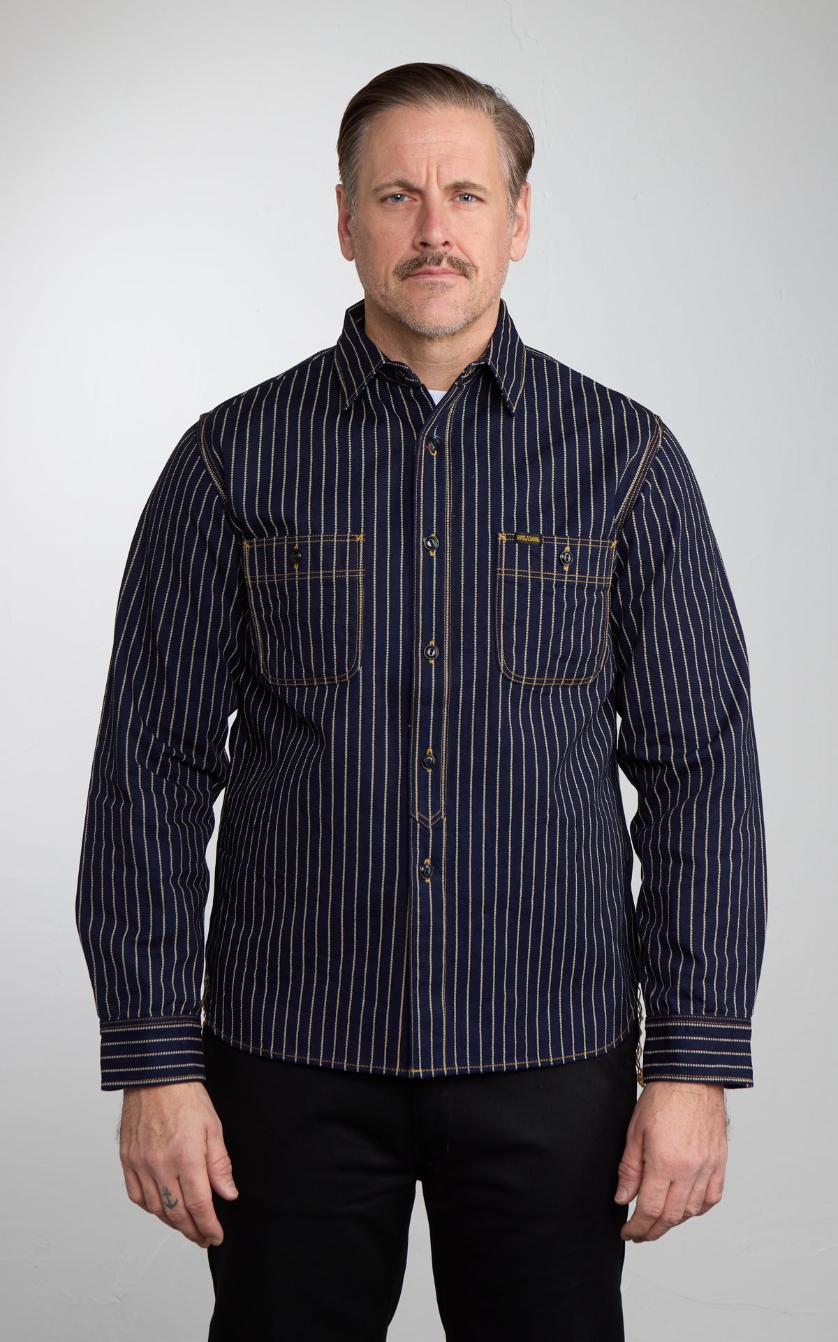 Big John MS005E Selvedge Work Shirt Wabash 10oz