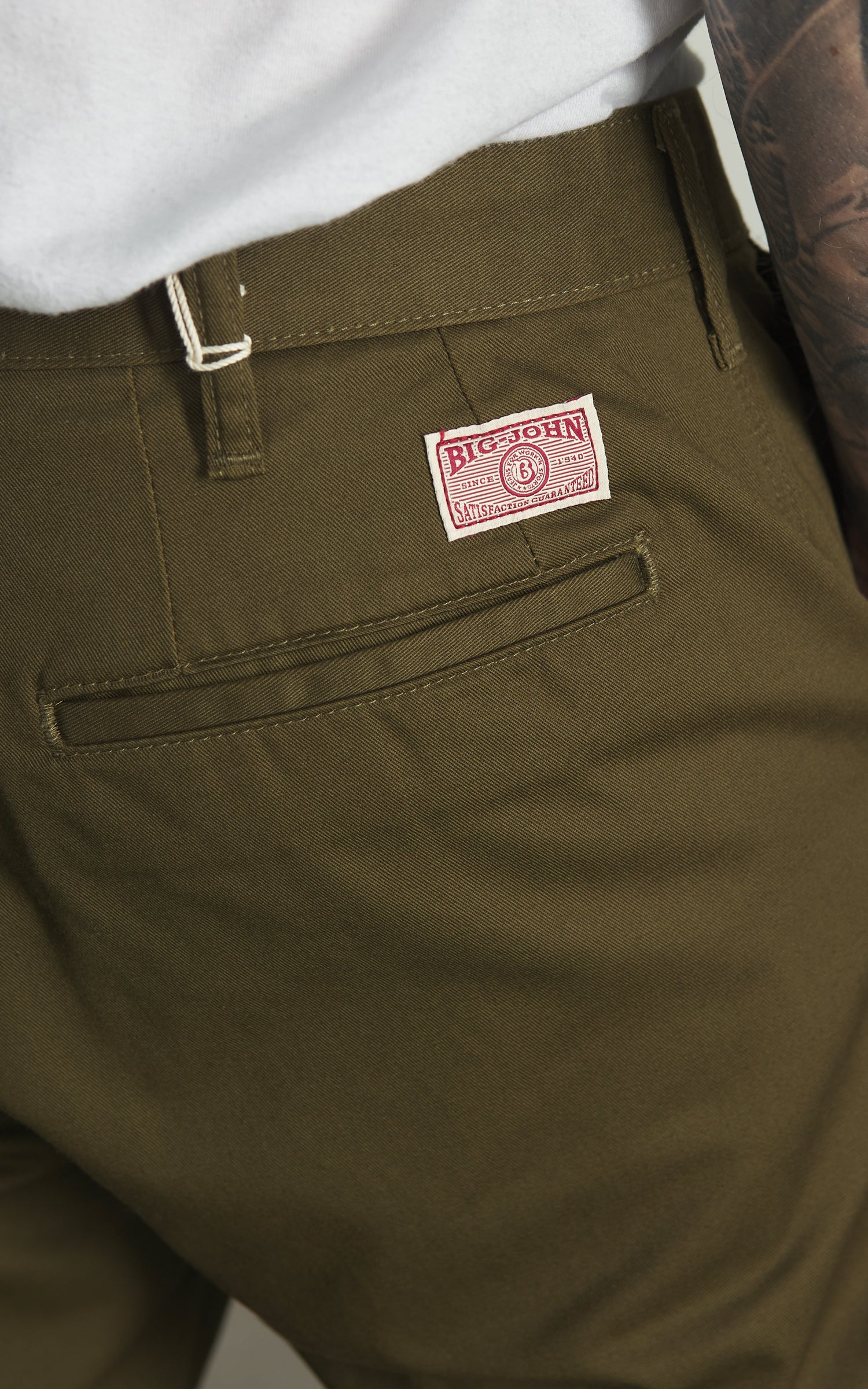 Big John Classic Chino Pants Army Green