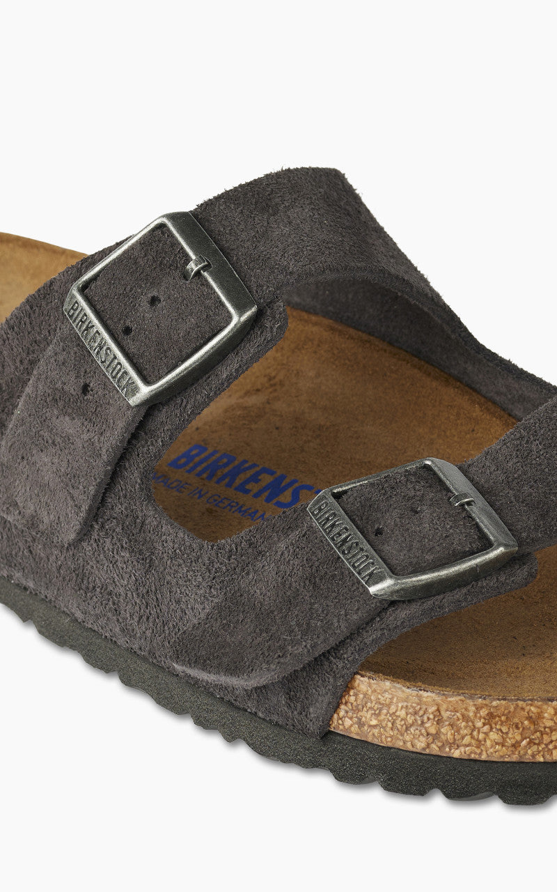 Birkenstock Arizona Suede Leather Velvet Grey