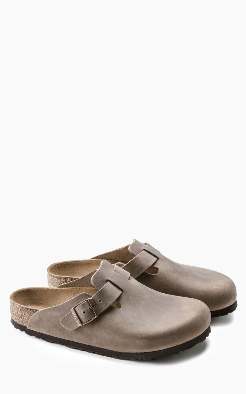 Birkenstock Boston Oiled Nubuck Leather Tabacco Brown