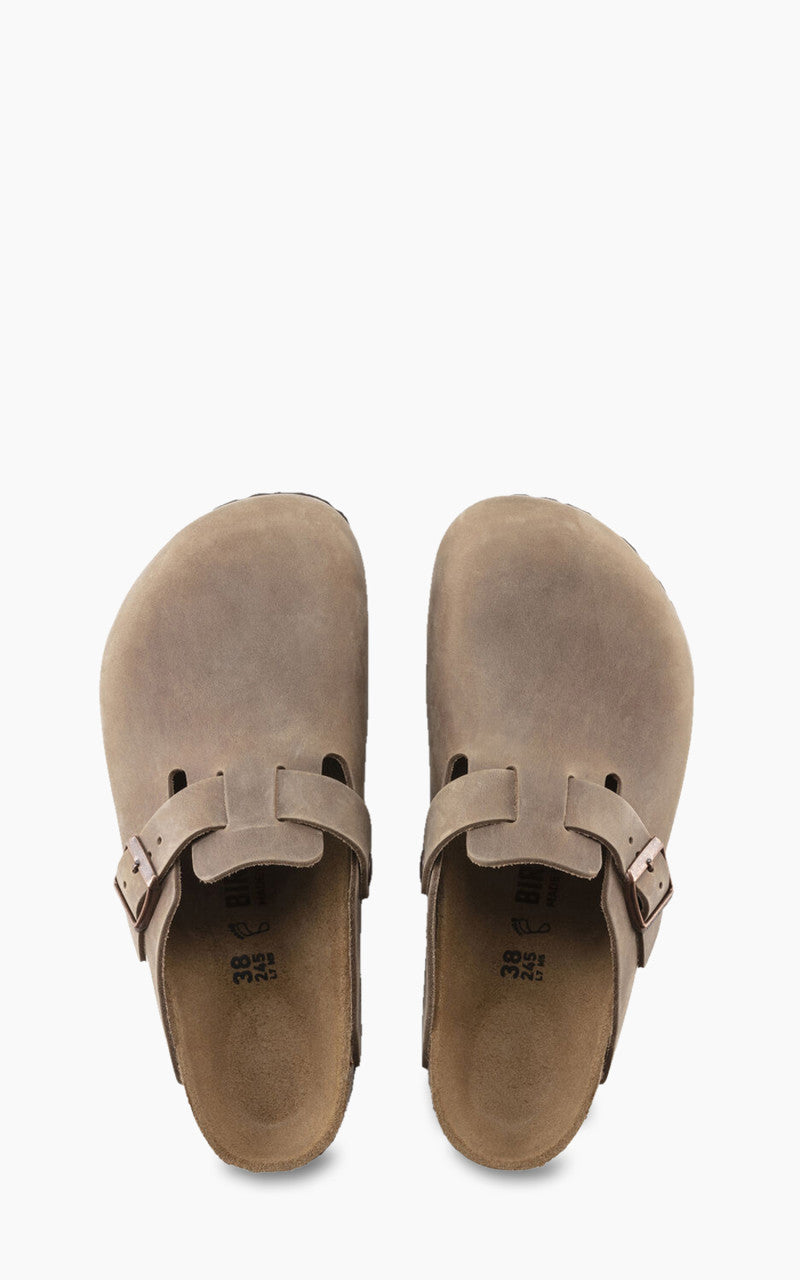 Birkenstock Boston Oiled Nubuck Leather Tabacco Brown