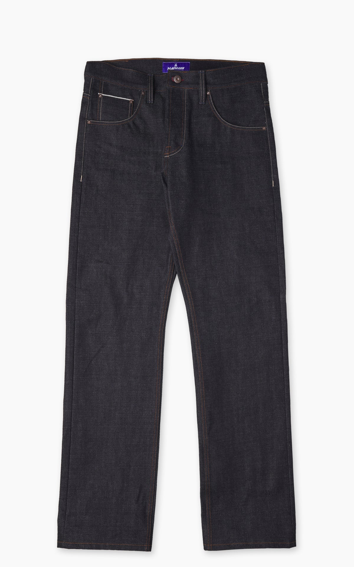Blaumann Jeanshosen 010 Gerader Blaumann Selvedge Indigo 15oz