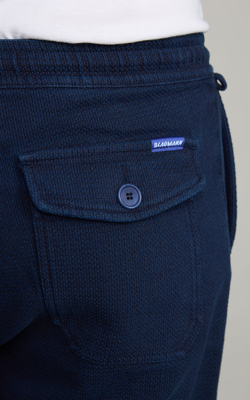 Blaumann Jeanshosen 185 Dobby Sashiko Jogg Pant Indigo