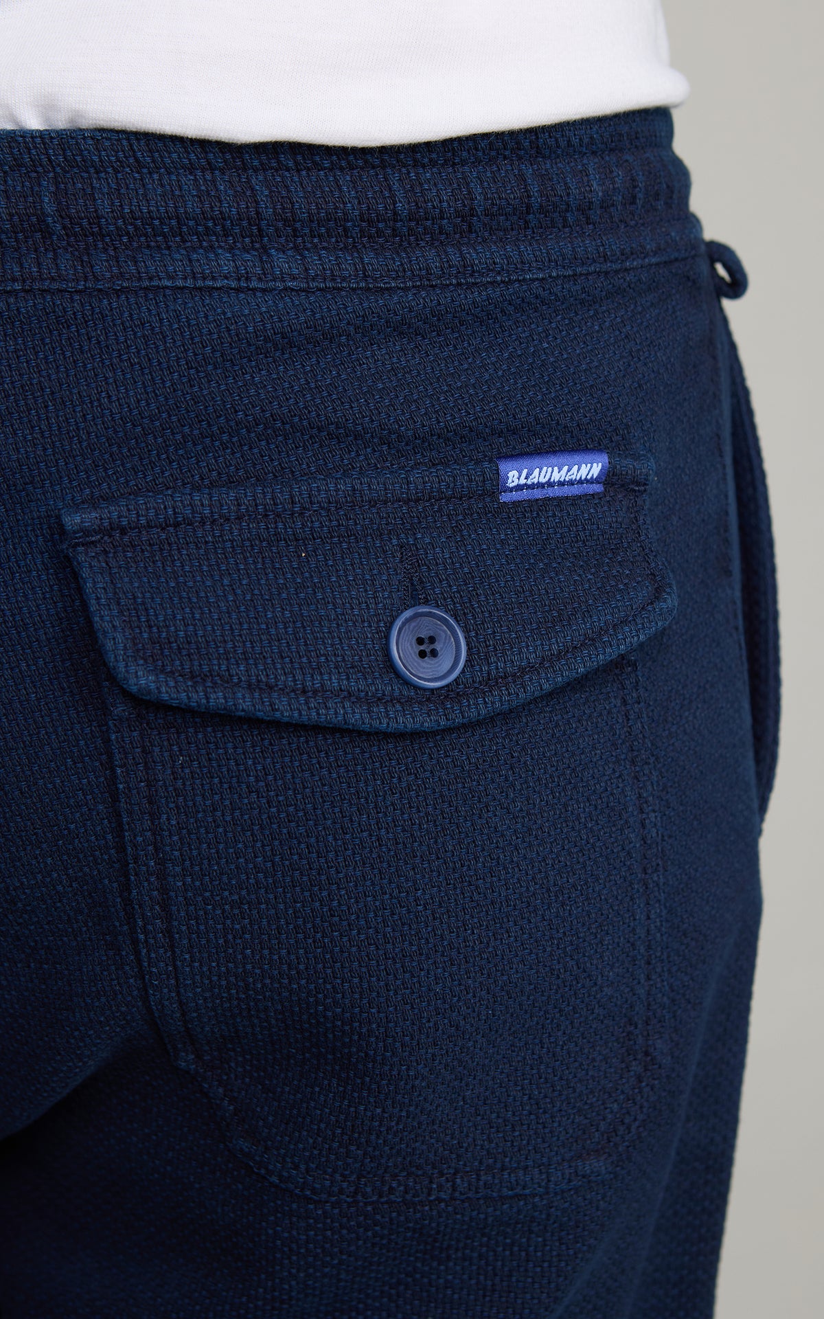 Blaumann Jeanshosen 185 Dobby Sashiko Jogg Pant Indigo
