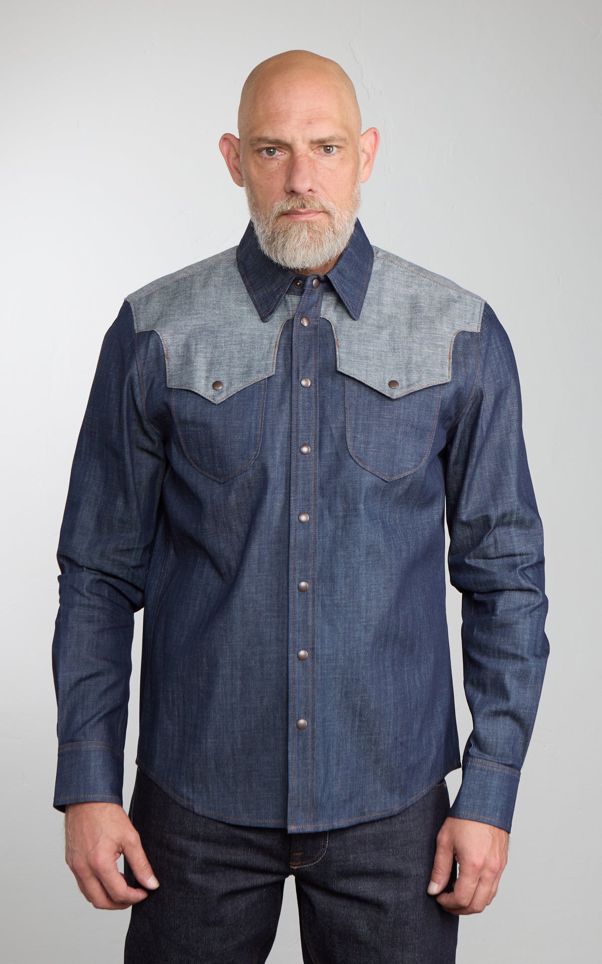 Blaumann Jeanshosen 216 Rodeo Shirt Contrast Blue