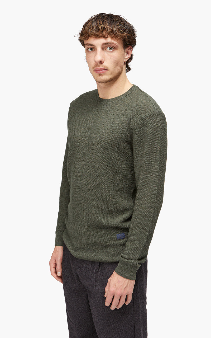 Blue de Gênes Tondo Nuovo Knit Leaf Melange