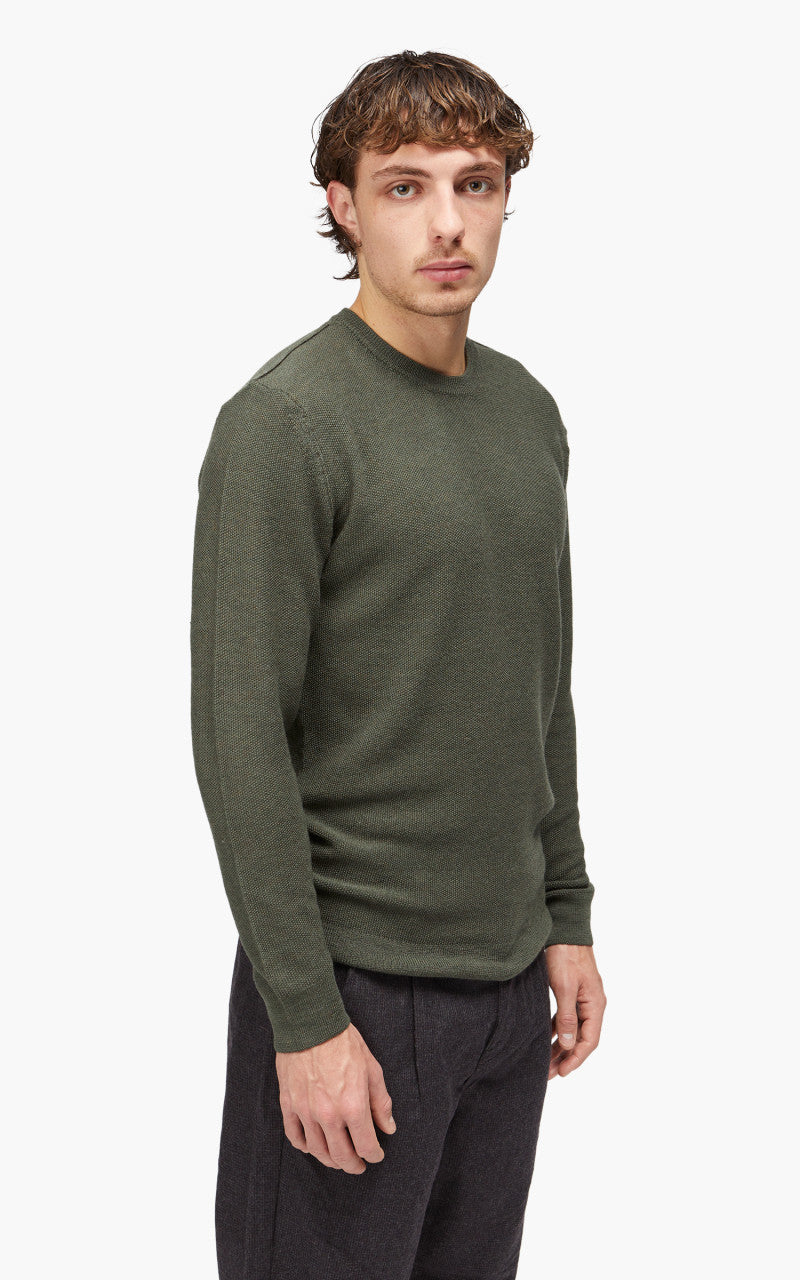 Blue de Gênes Tondo Nuovo Knit Leaf Melange