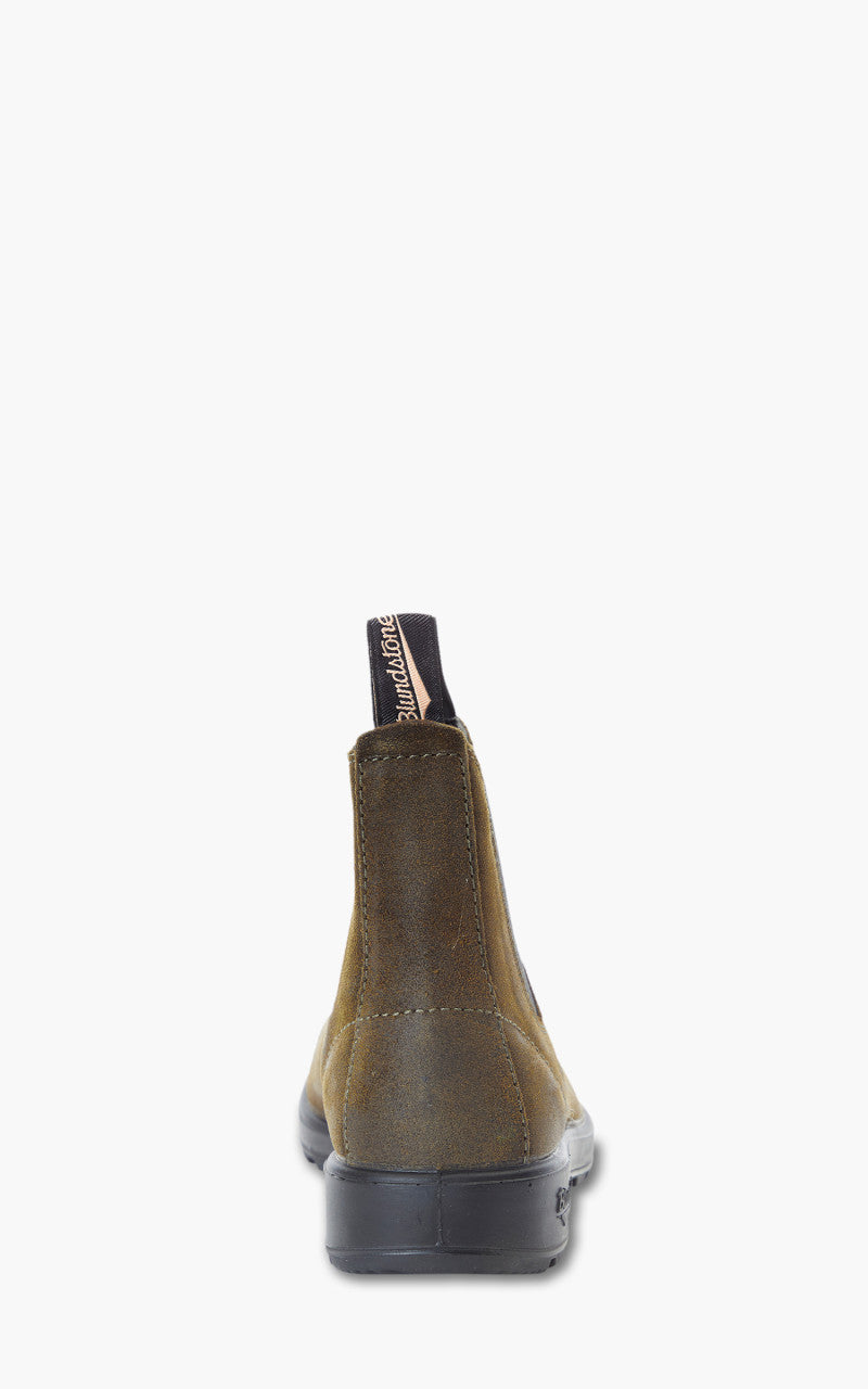Blundstone 1615 Original Series Wax Suede Dark Olive Rub