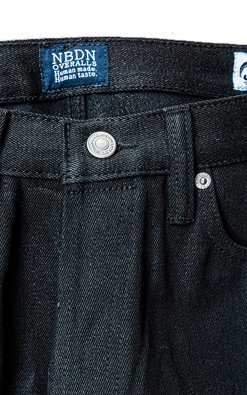 NBDN Bonsai 002 Slim Straight Selvedge Jeans Black x Black 15oz