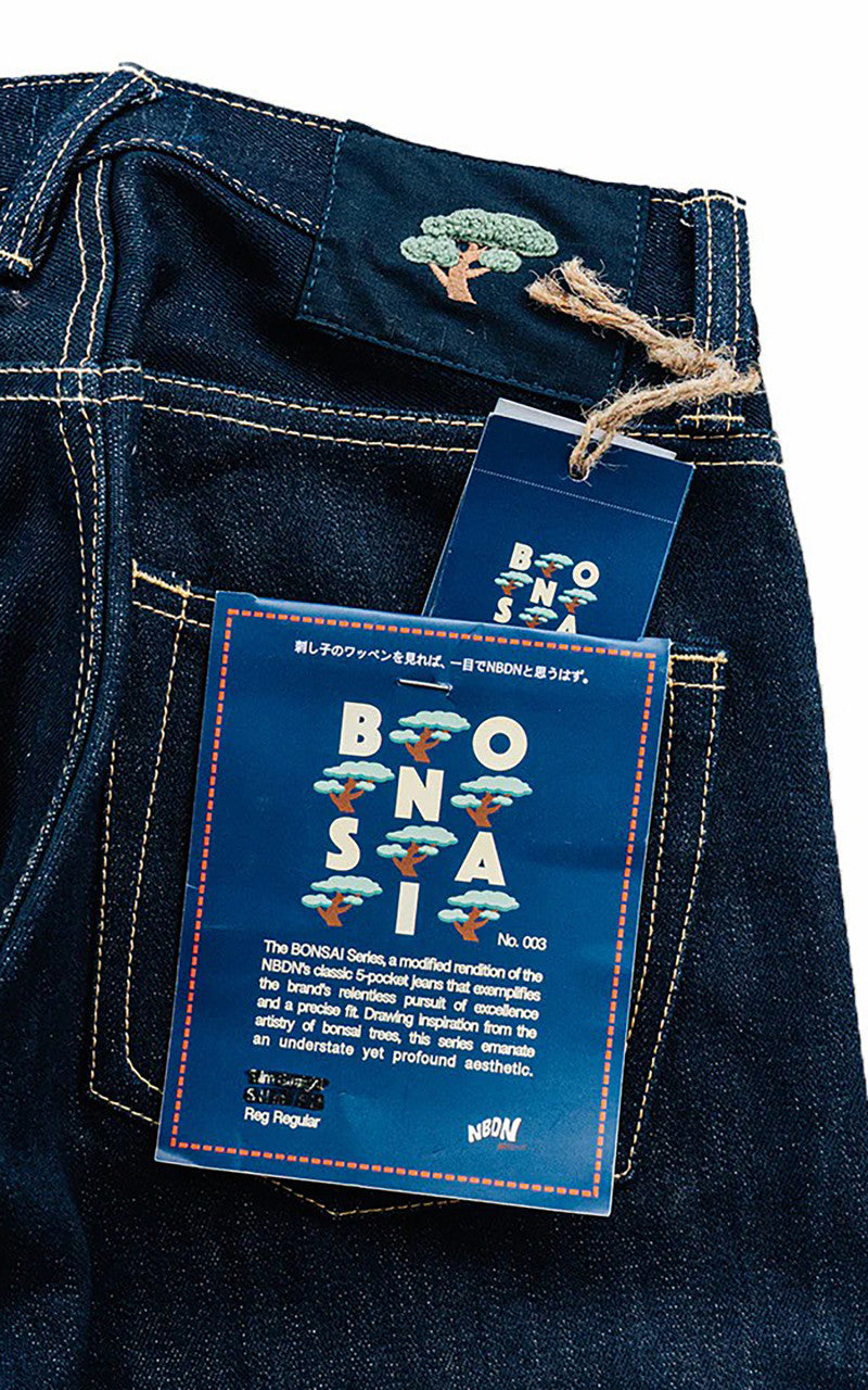 NBDN Bonsai 003 Slim Straight Selvedge Jeans Indigo 15oz