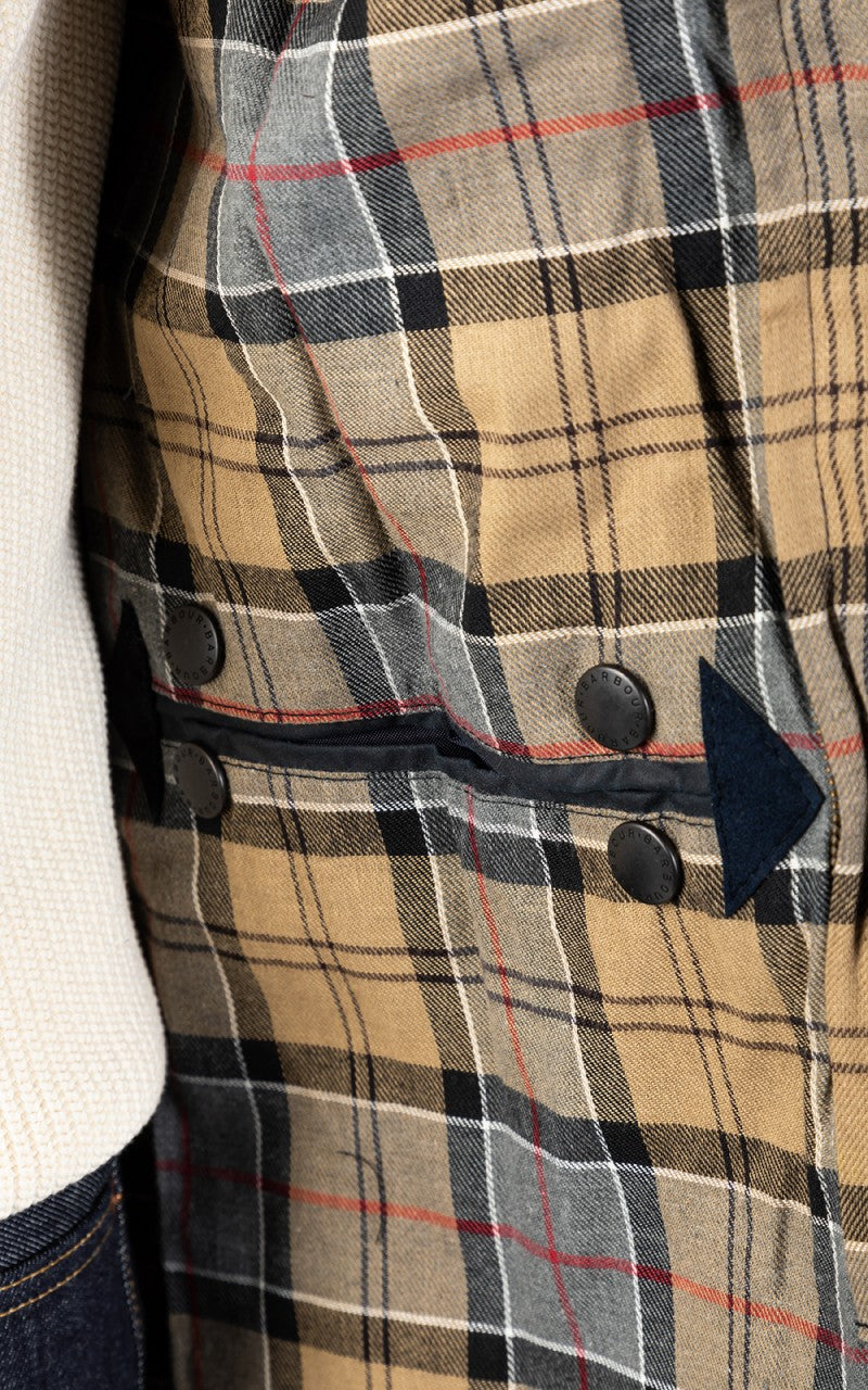 Barbour Border Wax Jacket Navy